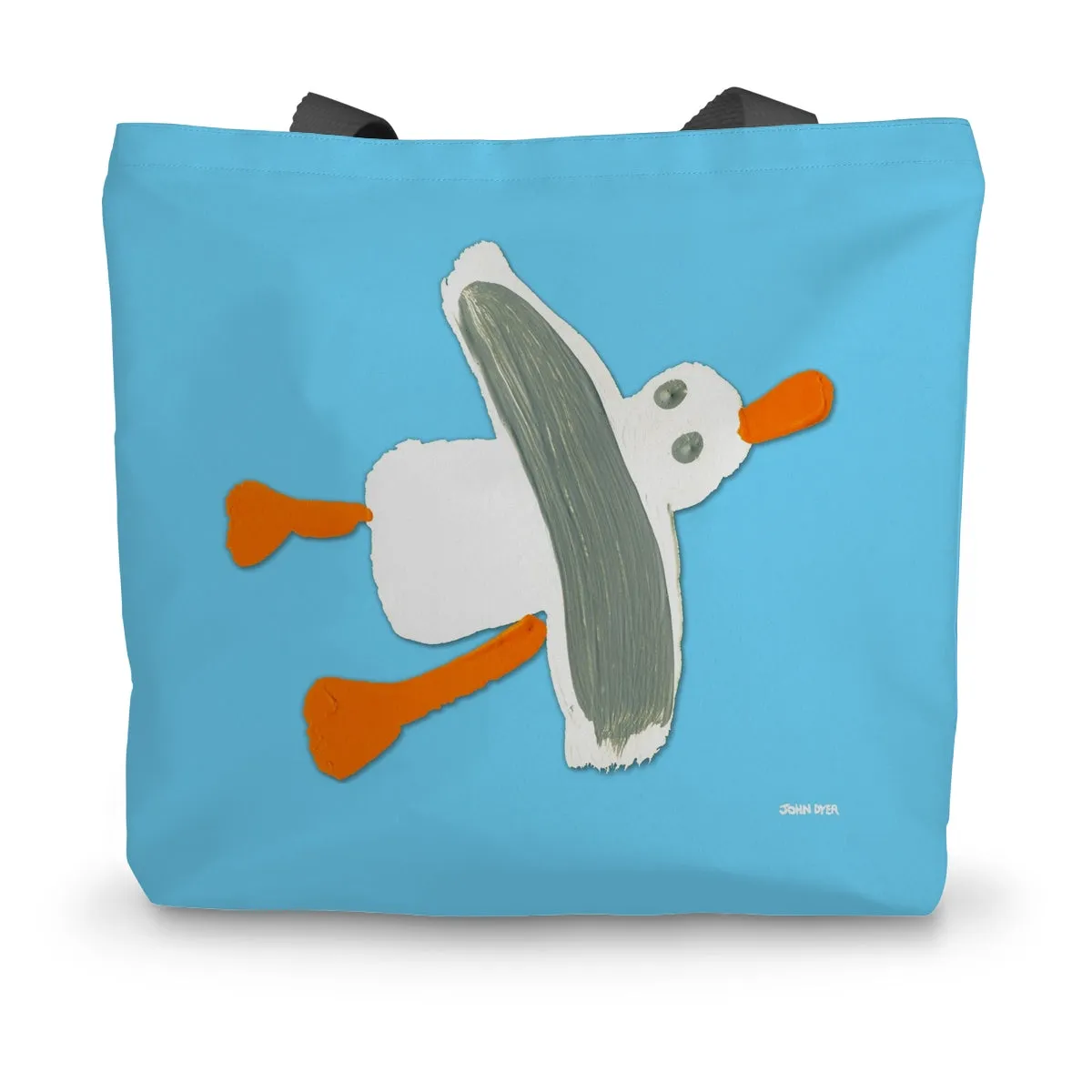 Cornish Seagull by John Dyer Sea Blue Canvas Tote Bag