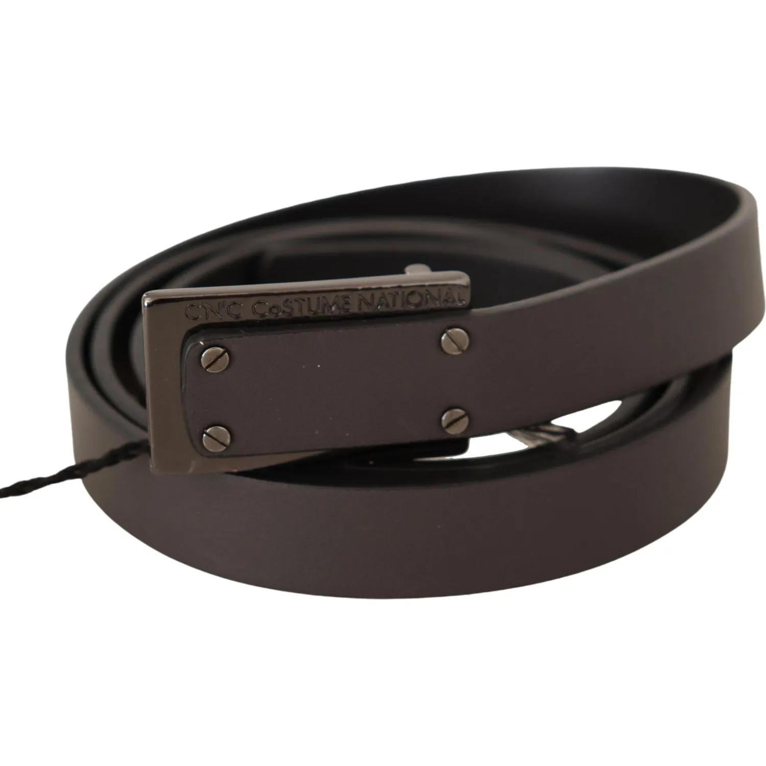 Costume National Elegant Leather Belt with Metal Buckle