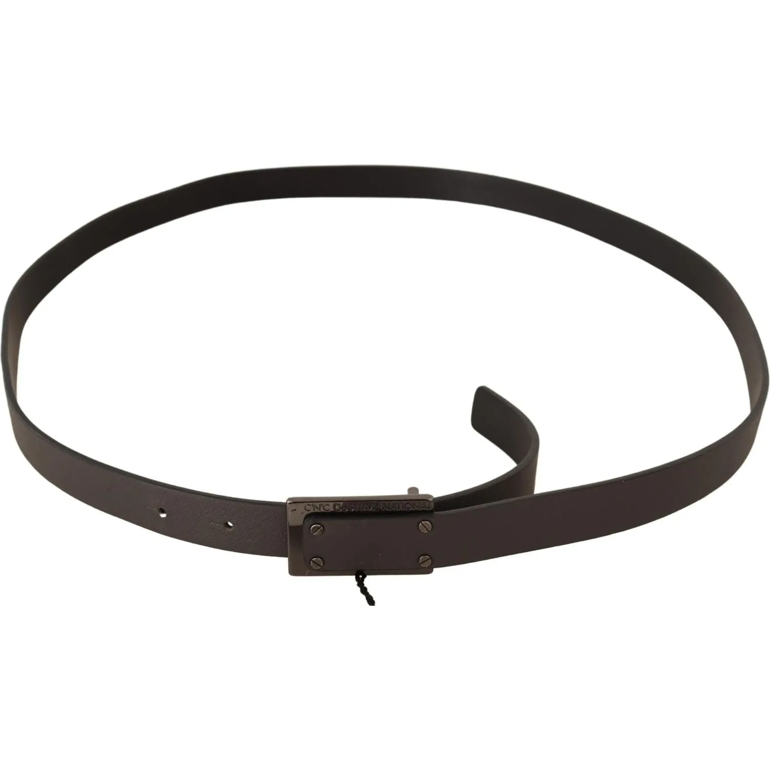 Costume National Elegant Leather Belt with Metal Buckle