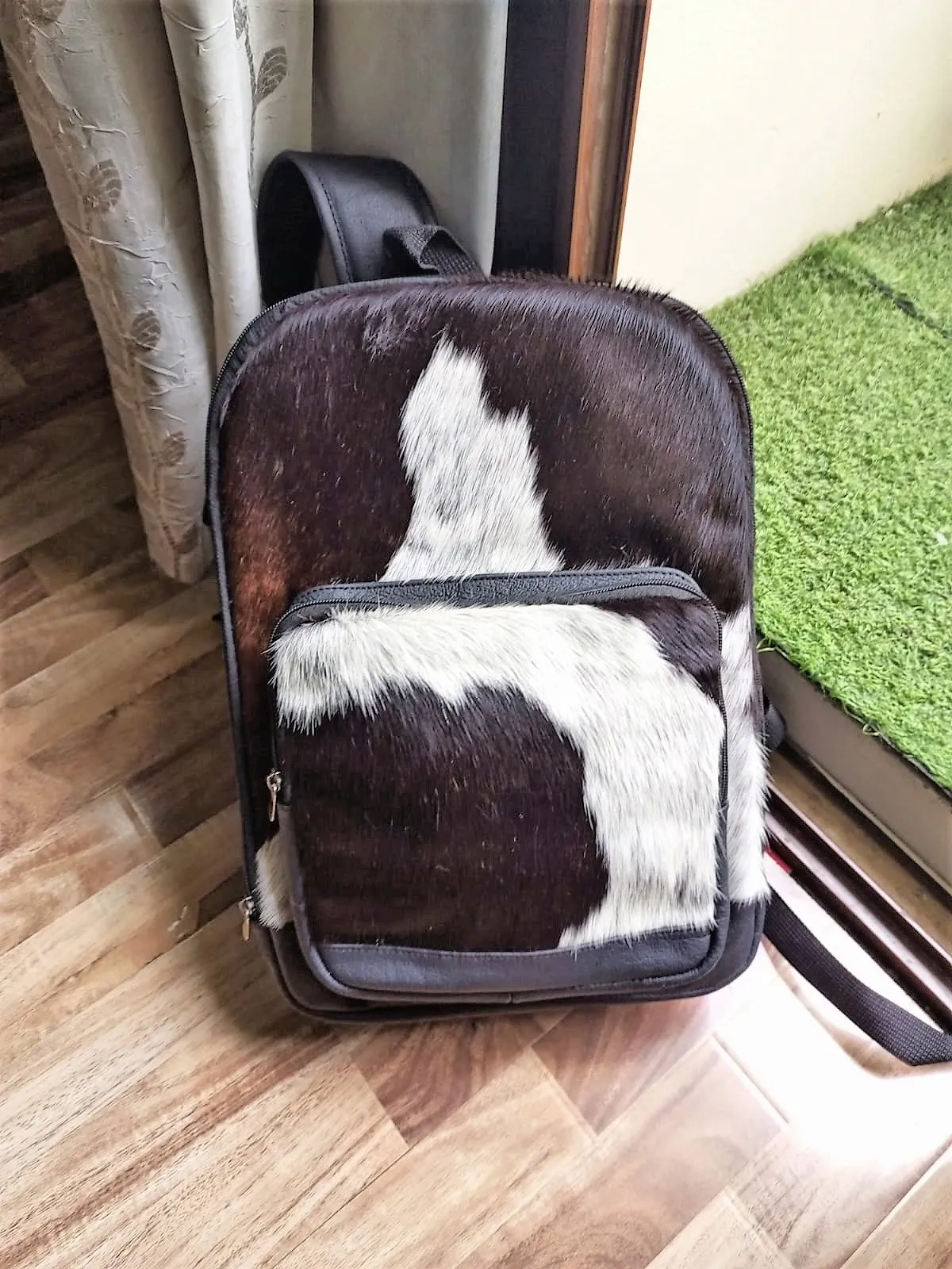 Cowhide Backpack Large Laptop Backpack Travel Bag