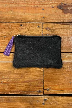 Cowhide Mini Clutch | Black