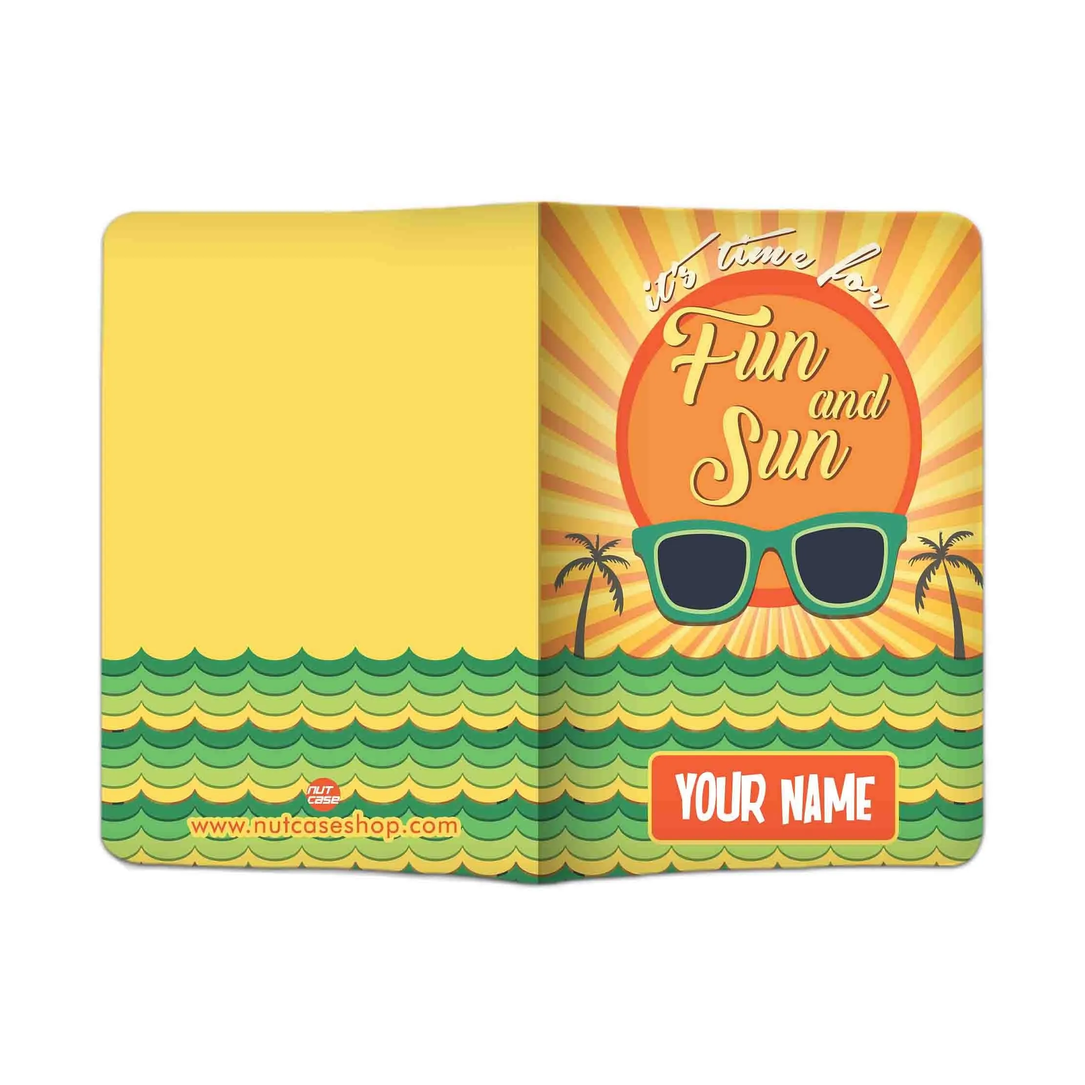 Cute Passport Cover for Him -  Fun And Sun