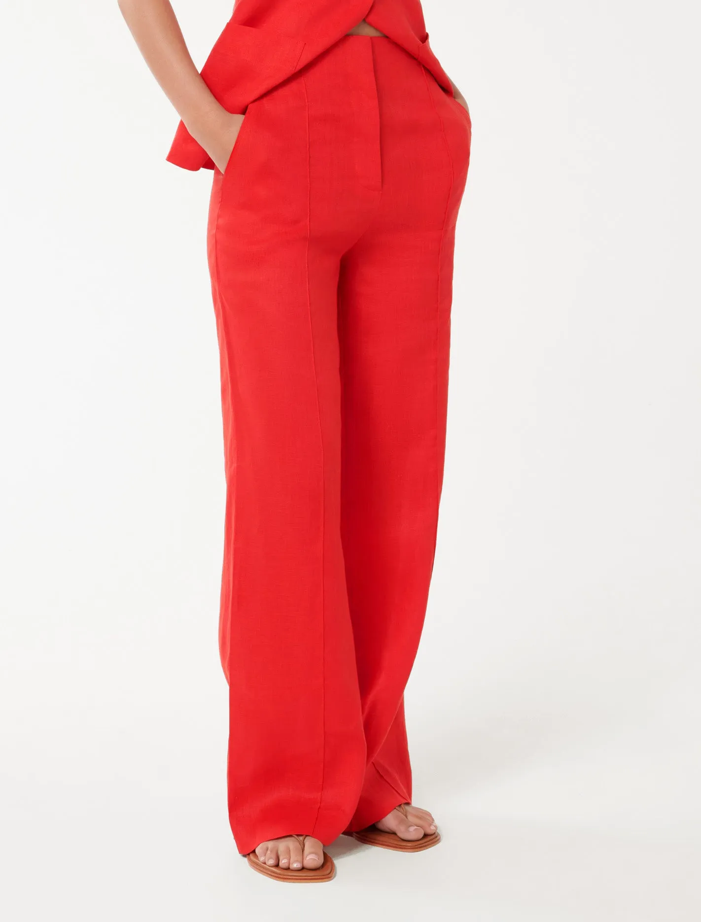 Cynthia Linen Wide Leg Pants