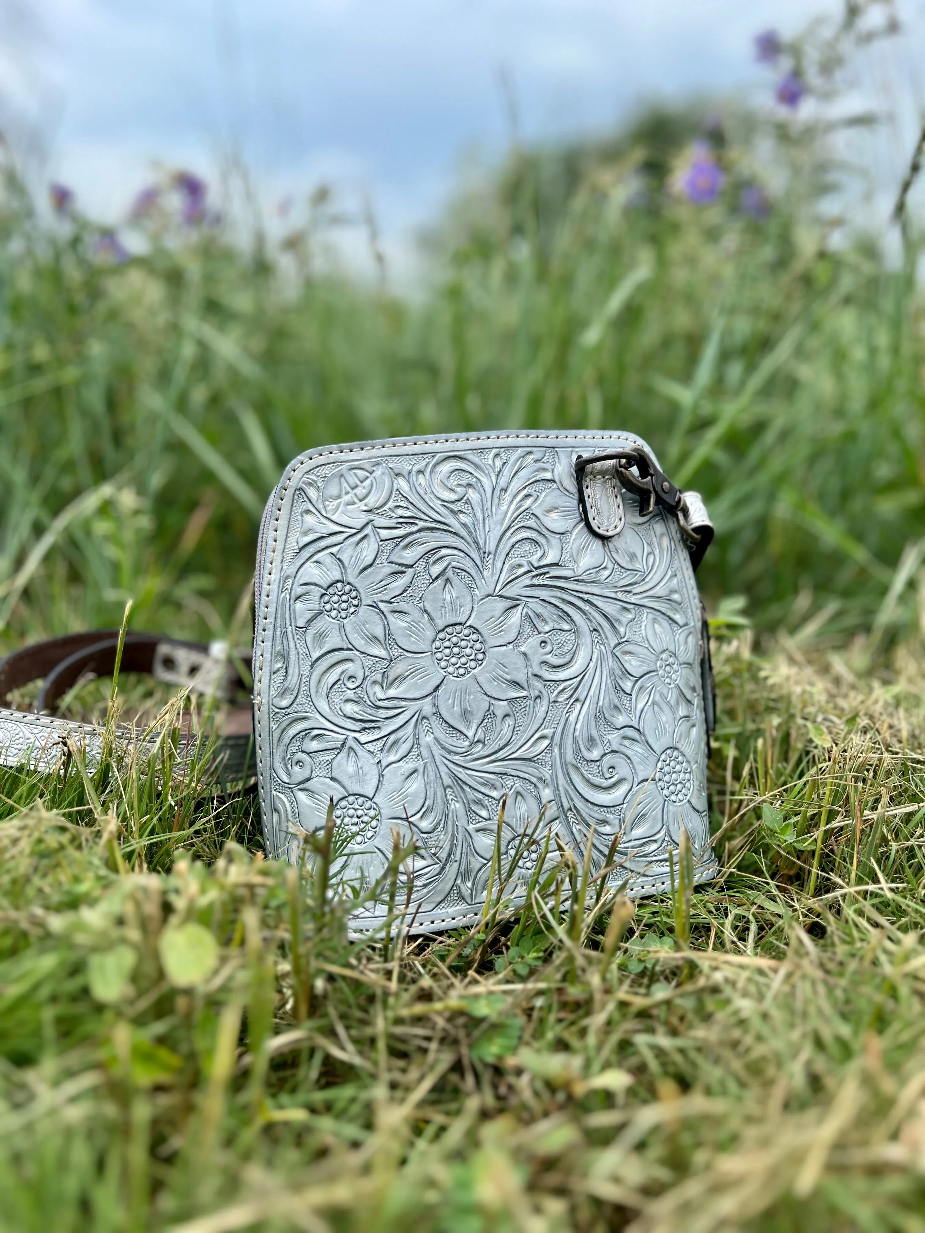 Darling Gardens of Silver Crossbody