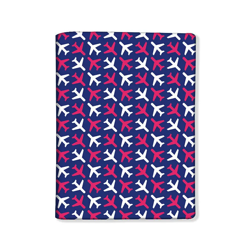 Designer Passport Cover - Aviation Print Purple