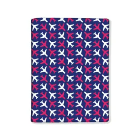 Designer Passport Cover - Aviation Print Purple