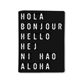 Designer Passport Cover - Hola Bonjour