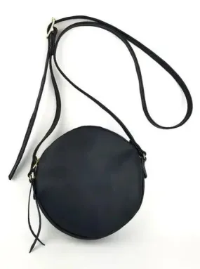 Directive Leather Canteen Crossbody Bag - Matte Black