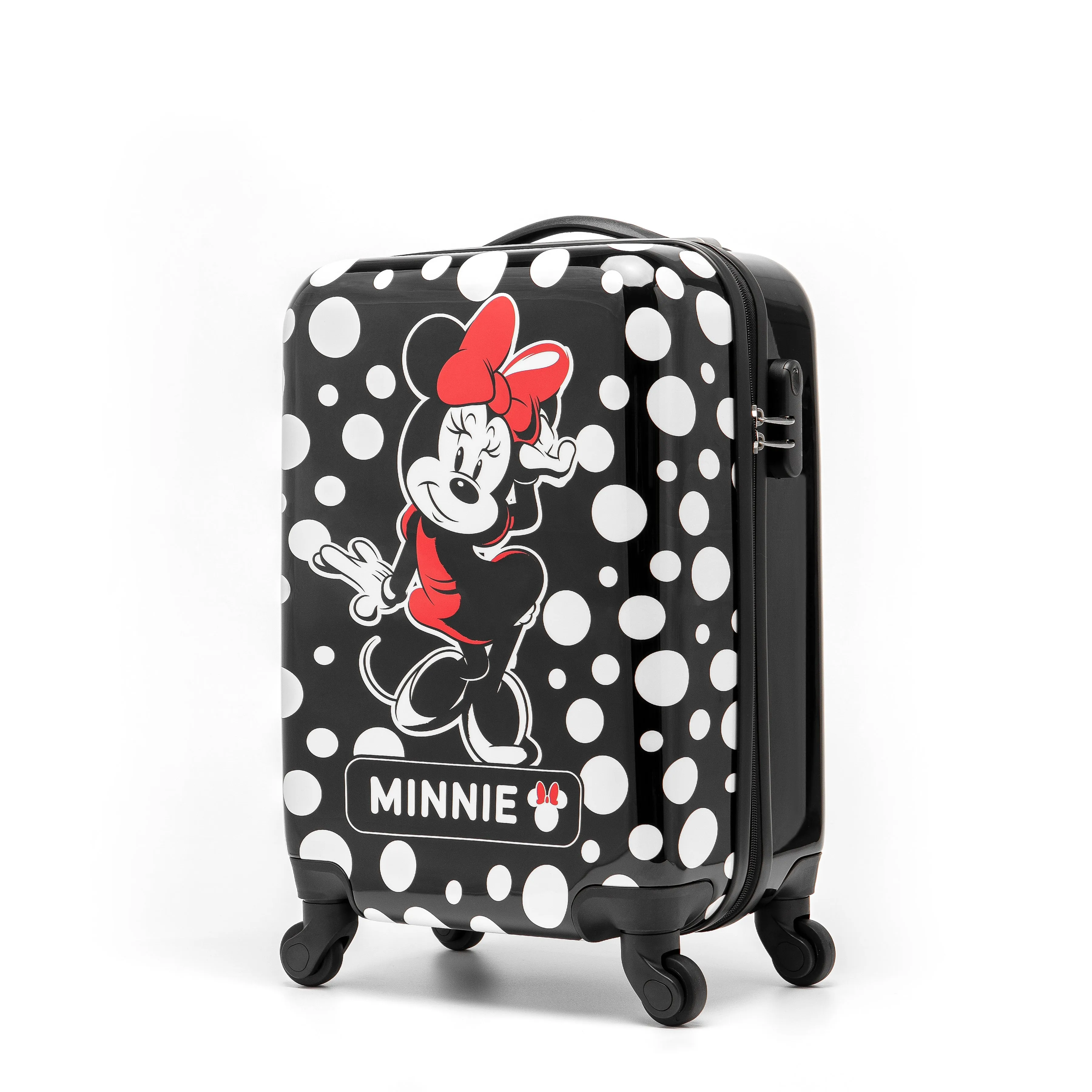 Disney - Minnie Mouse DIS207 19in Small 4 Wheel Hard Suitcase - Black