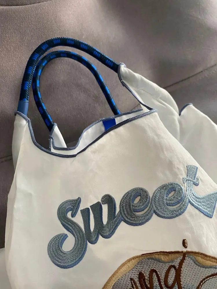 Donut Embroidery Eco-friendly Bag