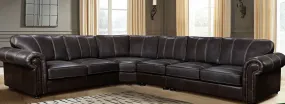 Earthline Chapline Corner Lounge Suite Full Leather