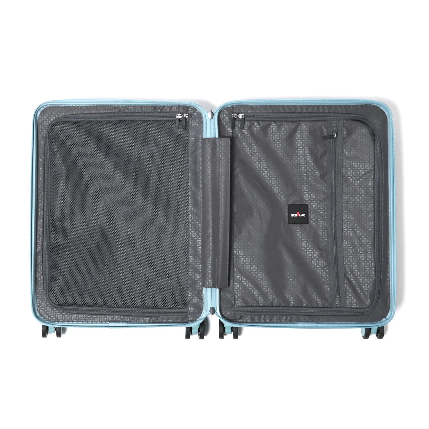 Echolac Celestra 54.5cm Hardcase Non-Expandable 4 Double Wheel Cabin Luggage Trolley Slate Blue - PC183 20 WOE Slate Blue