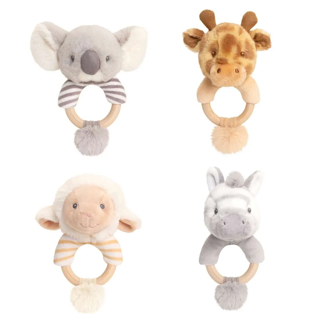 Eco-Friendly Baby Ring Rattle Giraffe - Recycled Plastic