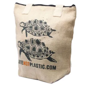 Eco-friendly jute bag (Two turtles)