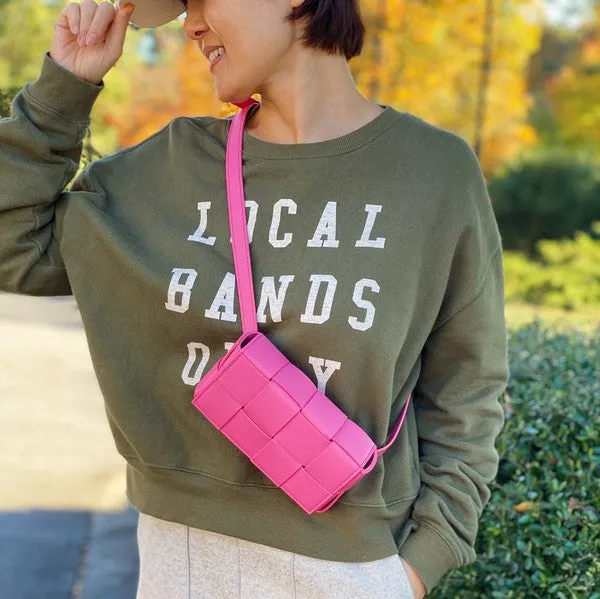 Ellison and Young Candy Cube Woven Sling Bag