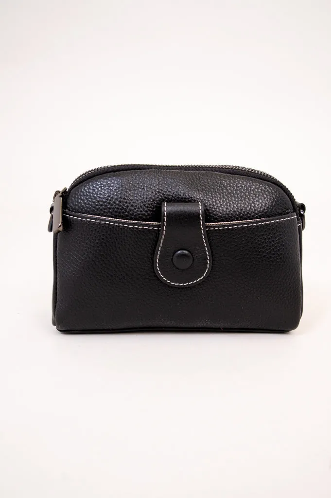 Emma Bag 88160, Black, Leather