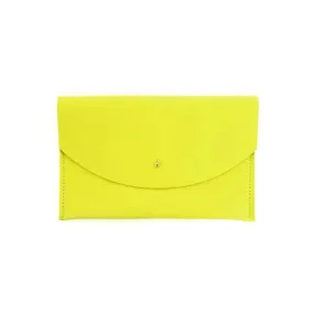 Envelope Pouch - Chartreuse Leather