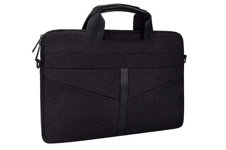 Executive Men's Zipper Designed Business Laptop Bag-Black