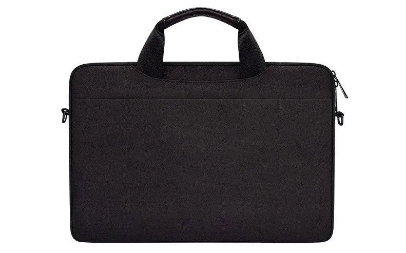 Executive Men's Zipper Designed Business Laptop Bag-Black