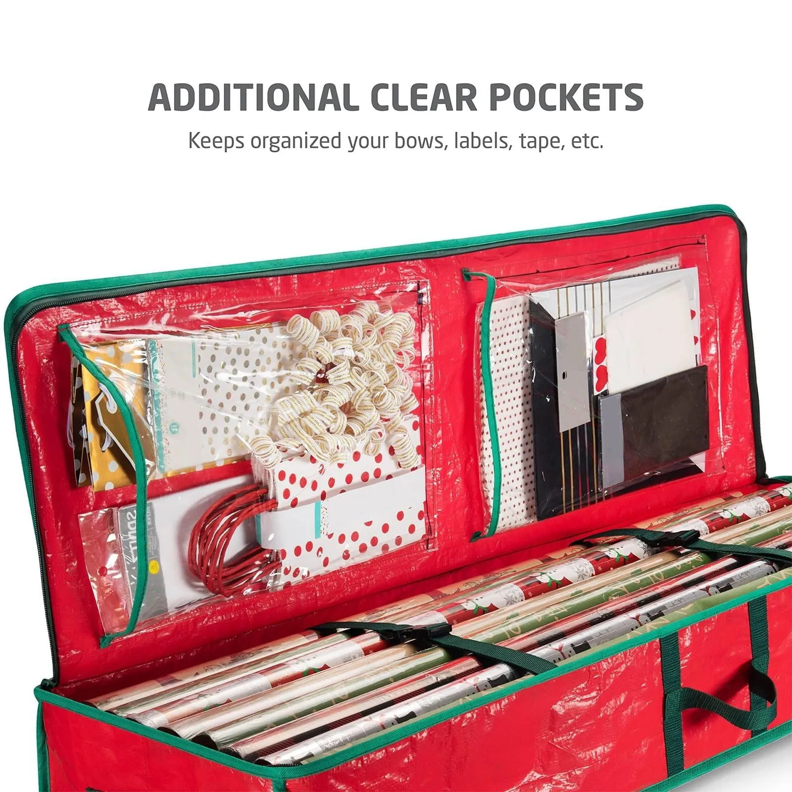 Festive Wrapping Paper Storage Organizer