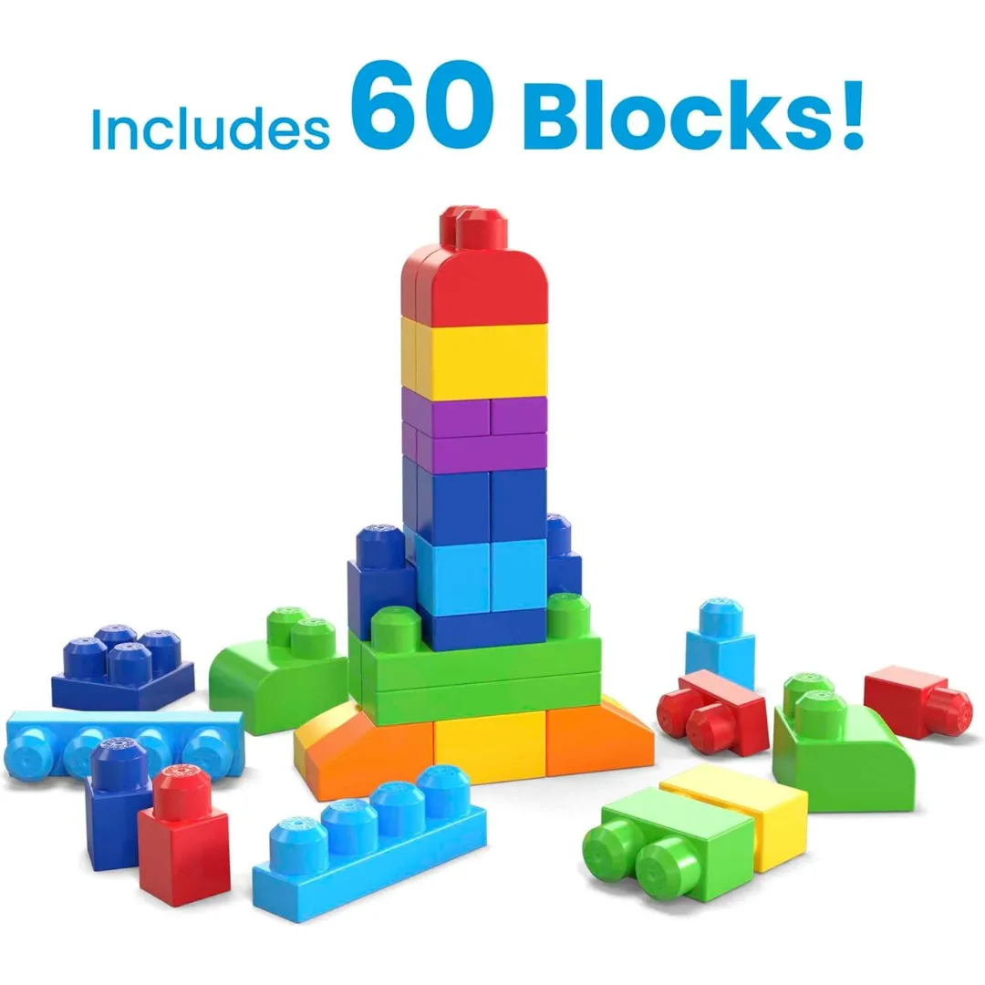 Fisher-Price Mega Bloks Big Building Bag 60pcs (1y )