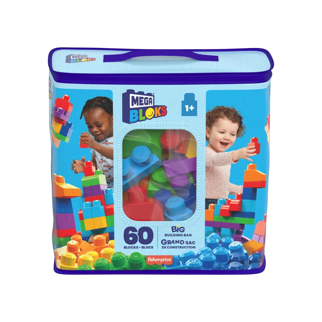 Fisher-Price Mega Bloks Big Building Bag 60pcs (1y )