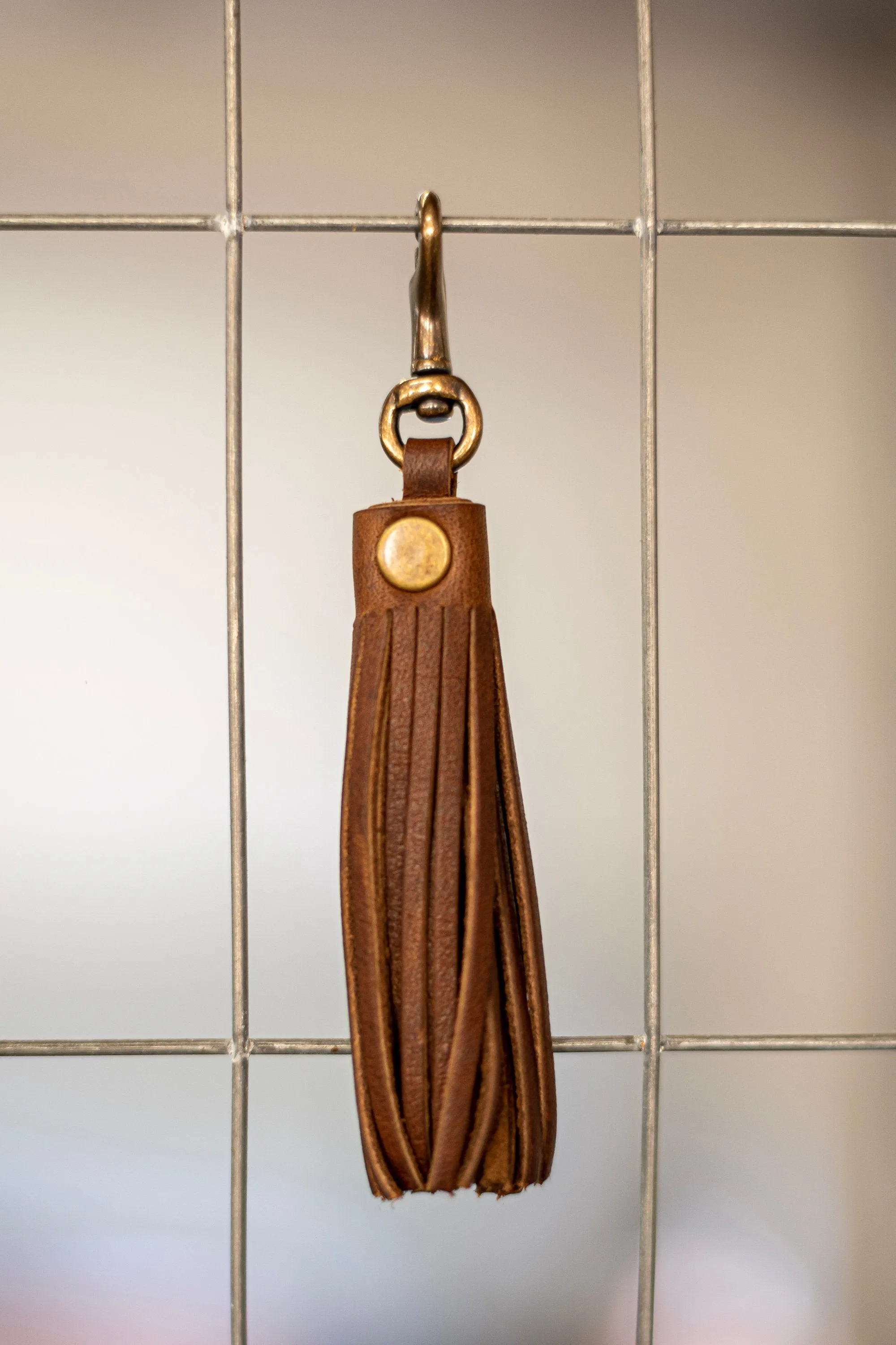 Flagship Colors | Leather TASSEL Clip | Leather Key Chain | Leather accessory