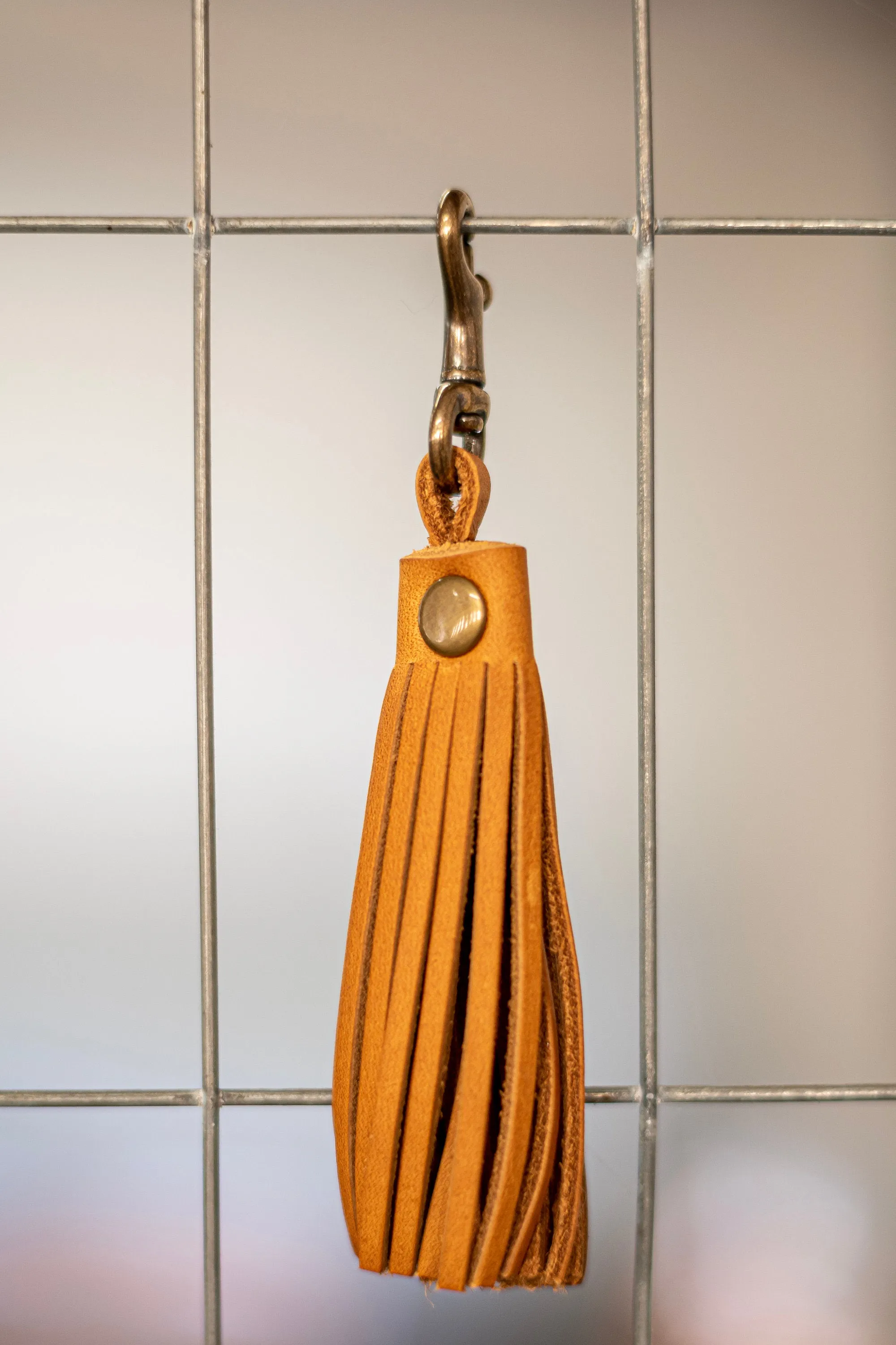 Flagship Colors | Leather TASSEL Clip | Leather Key Chain | Leather accessory