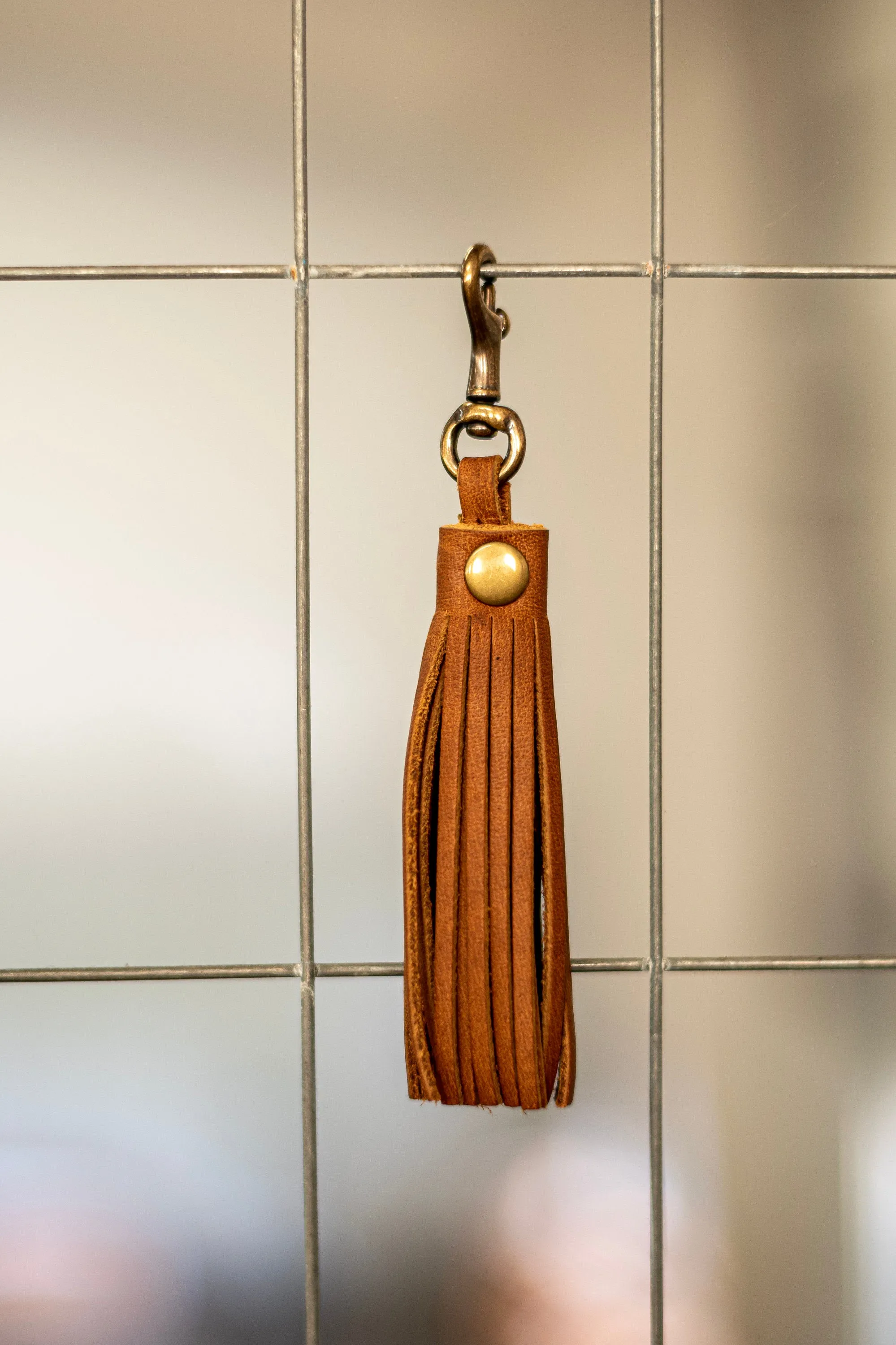 Flagship Colors | Leather TASSEL Clip | Leather Key Chain | Leather accessory