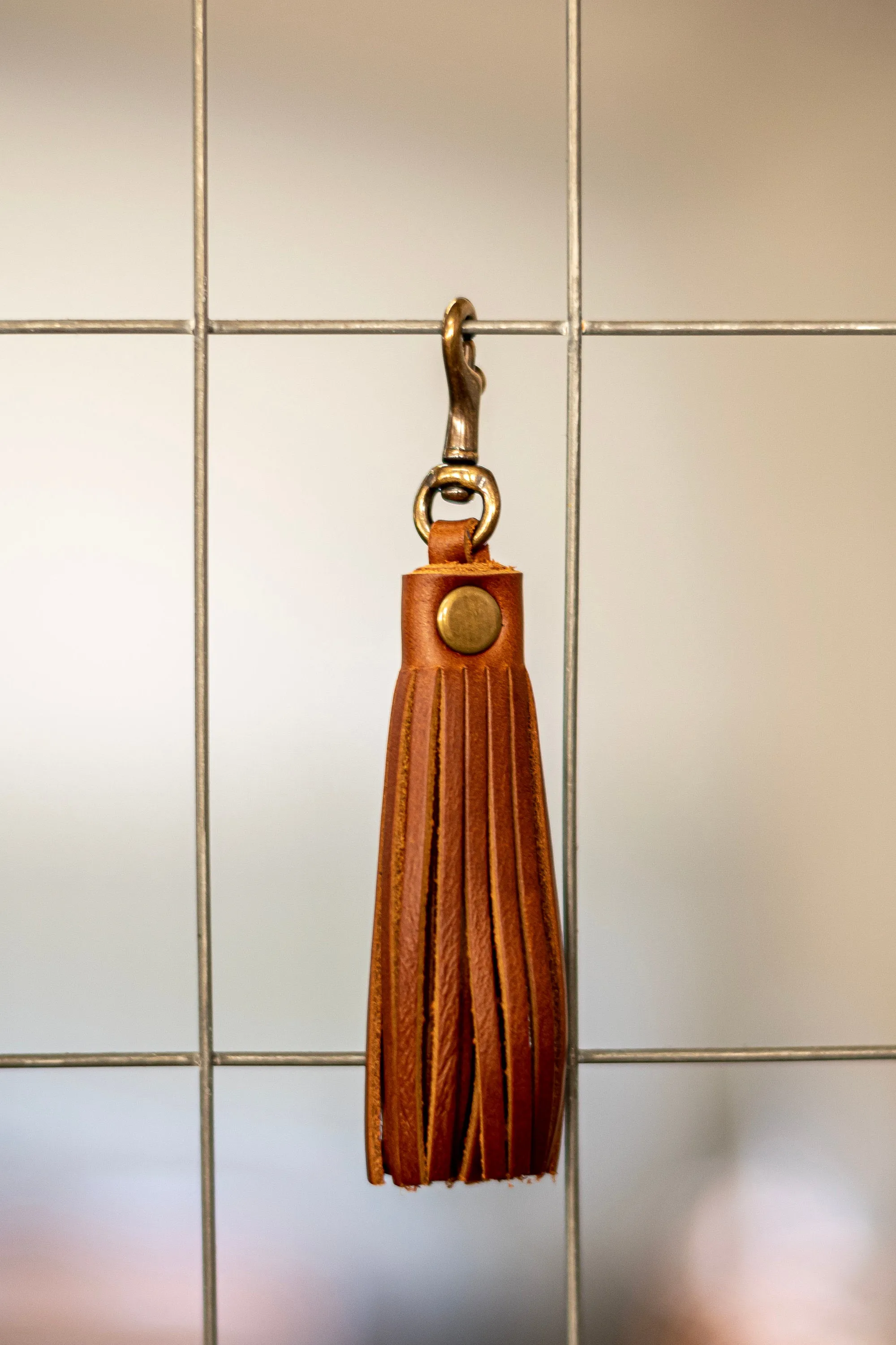 Flagship Colors | Leather TASSEL Clip | Leather Key Chain | Leather accessory