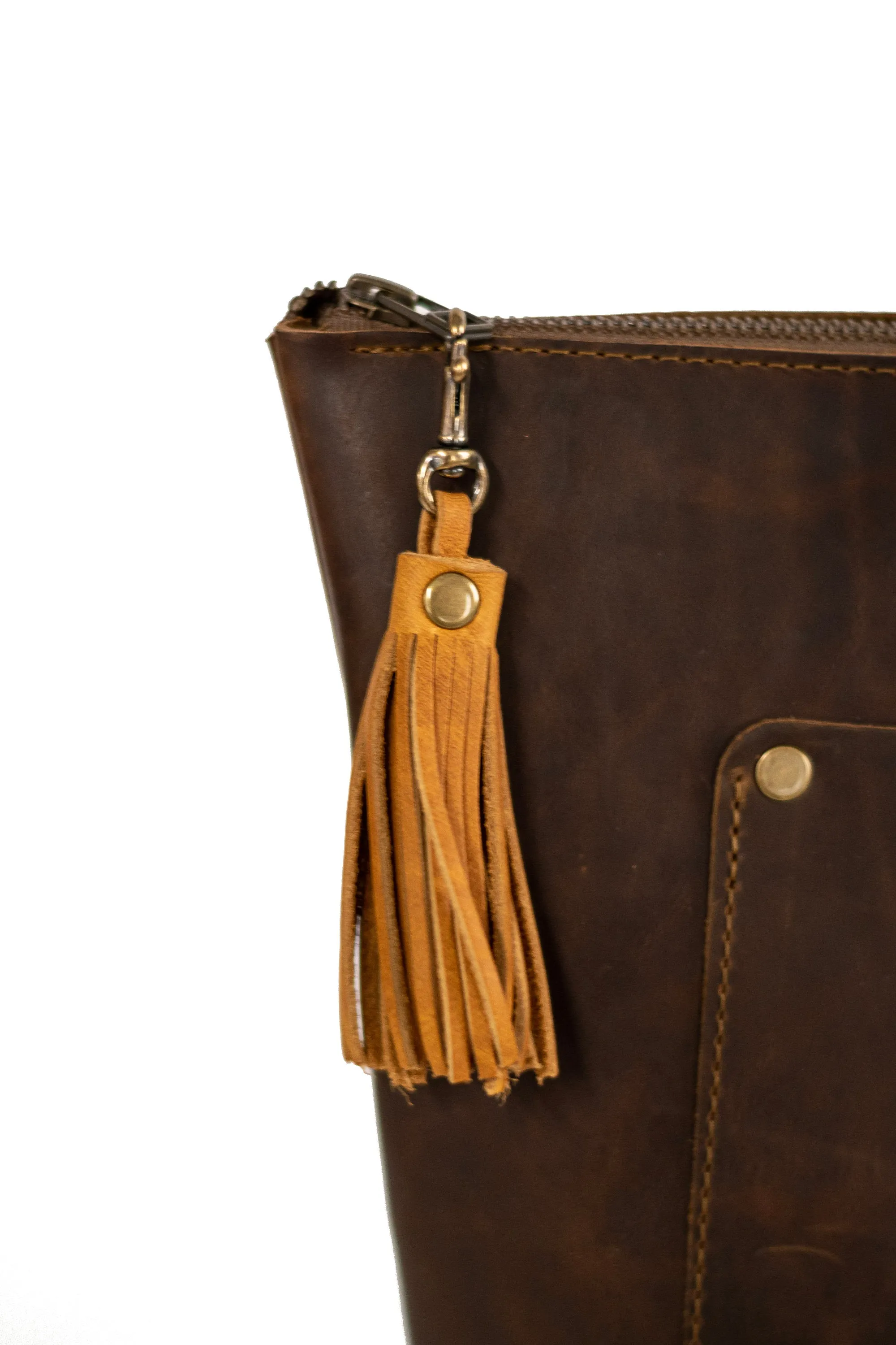 Flagship Colors | Leather TASSEL Clip | Leather Key Chain | Leather accessory