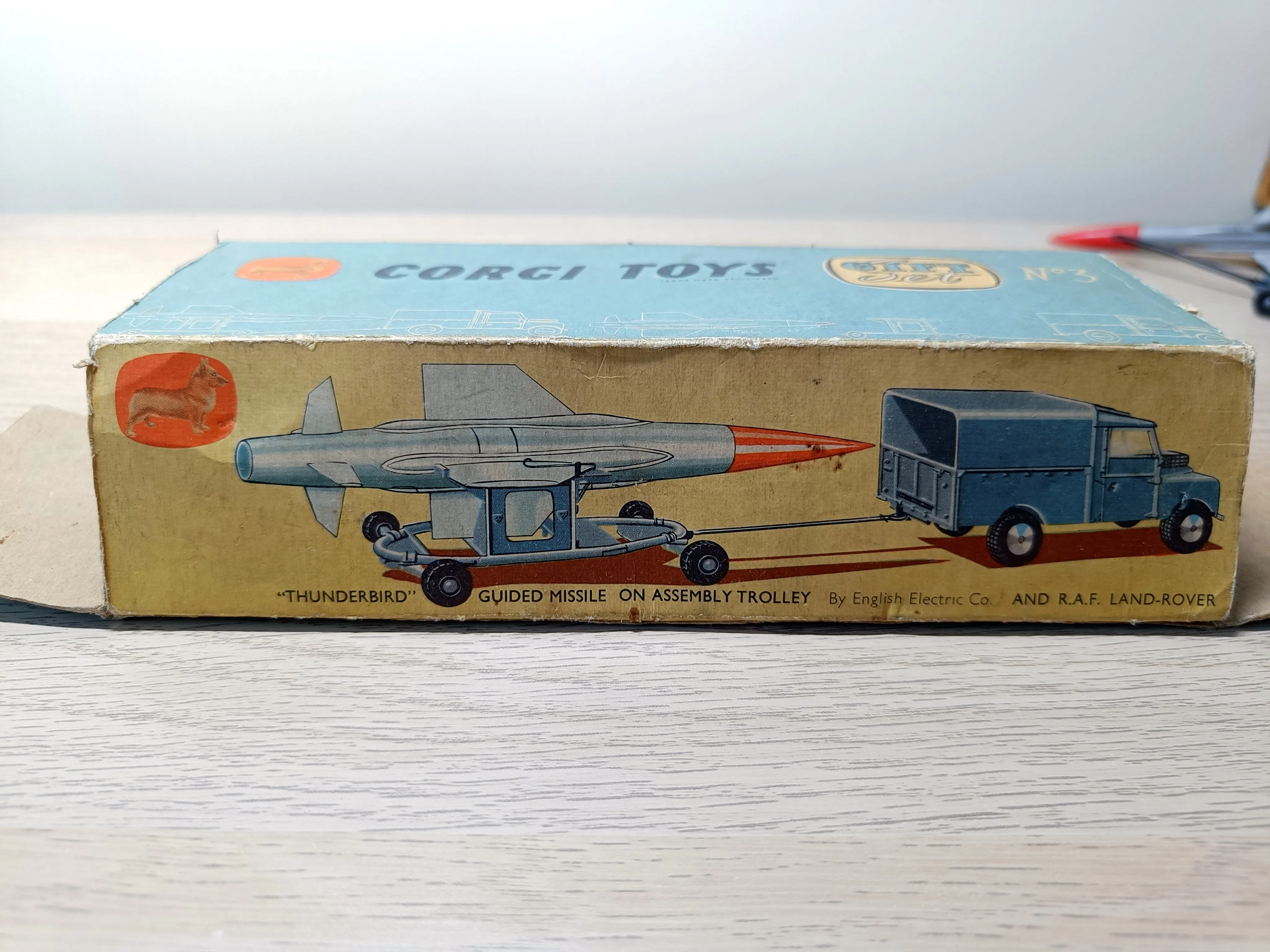 Gift Set 3 RAF Land Rover with Thunderbird with original box