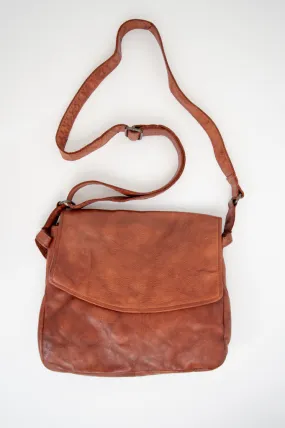 Handbag 098, Cognac, Leather