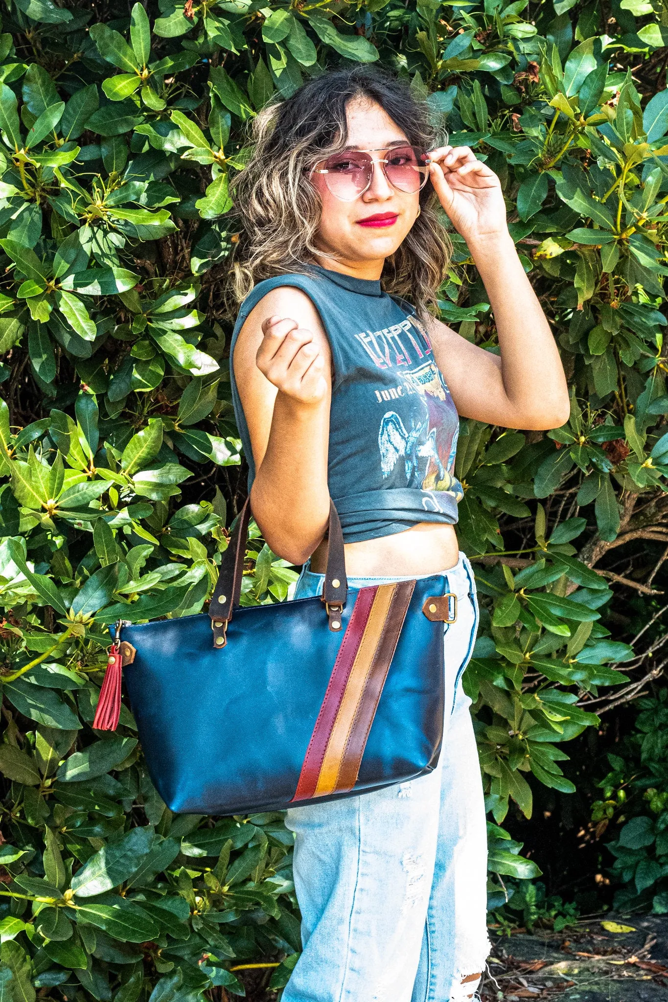 Handmade Leather Purse | Leather Tote Bag | The 70's Bowler Bag