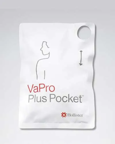 Hollister VaPro Plus Pocket No Touch Intermittent Catheter 14FR 16" (40CM) Straight - 30 per Box