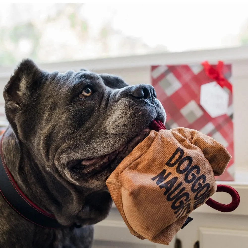 Home for the Holidays - Bag of Coals Dog Plush Toy