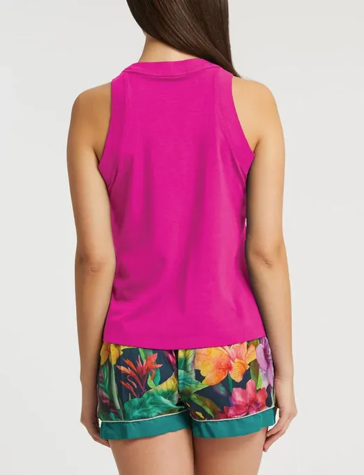 Inej Botanica Woven Tencel High Neck Tank/Lounge Shorts