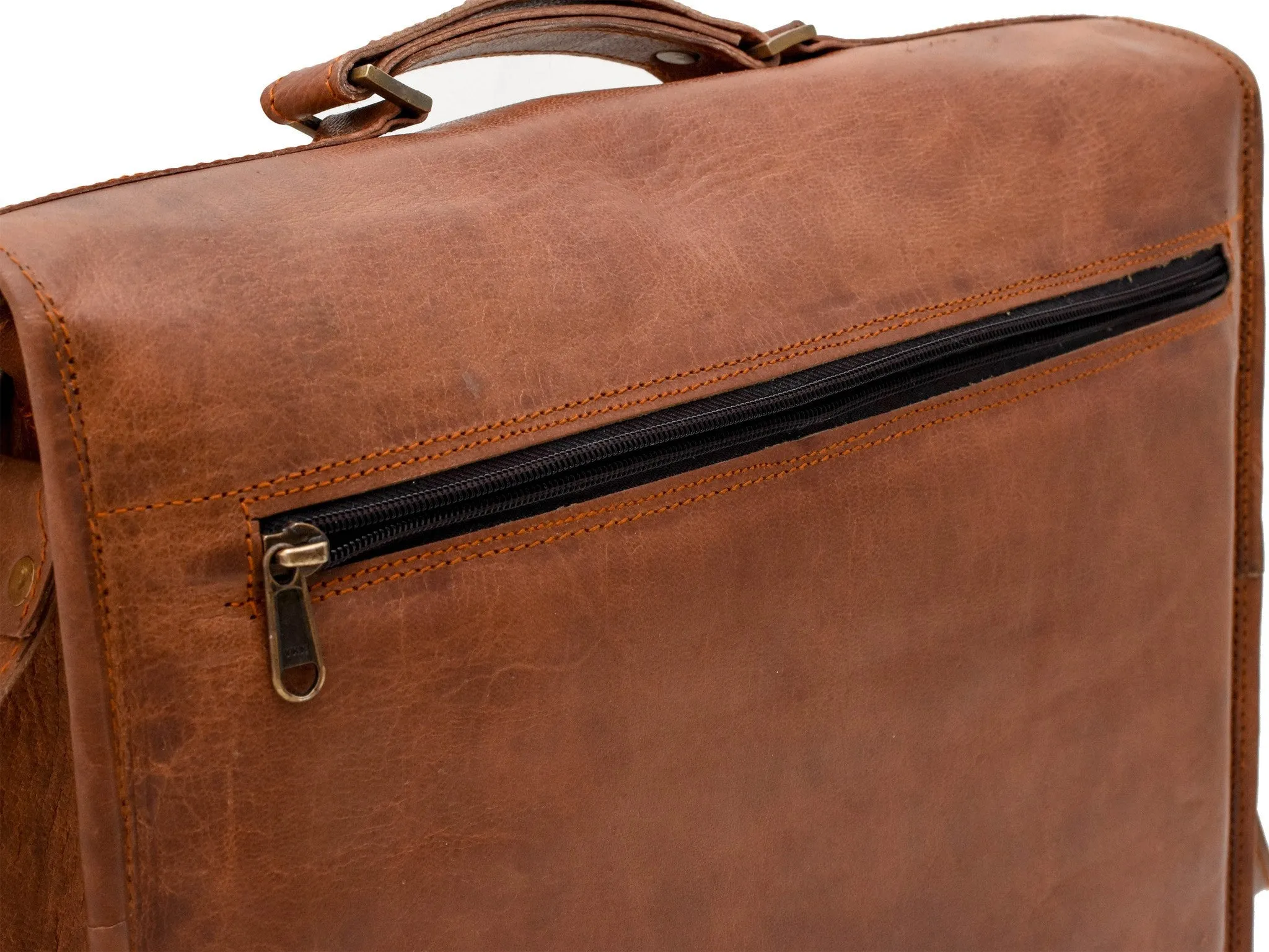 Johnny Fly Co. Leather Business Laptop Messenger