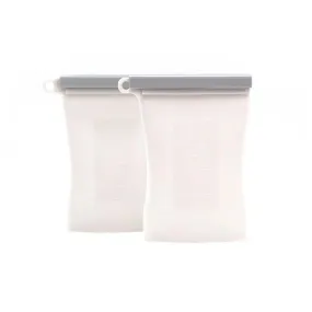 Junobie Silicone Breastmilk Storage Bag 2pk - Grey