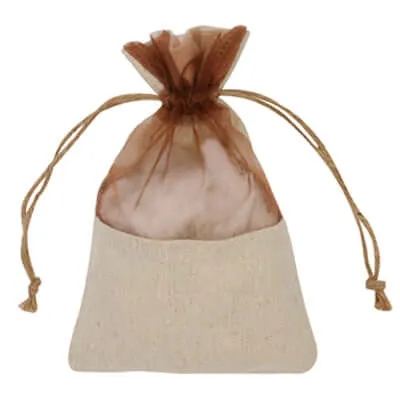 Jute Mesh Drawstring Pouch