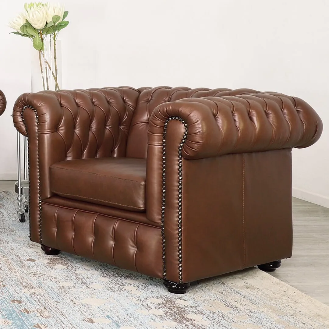 Kingston 1 Seater Leather Sofa