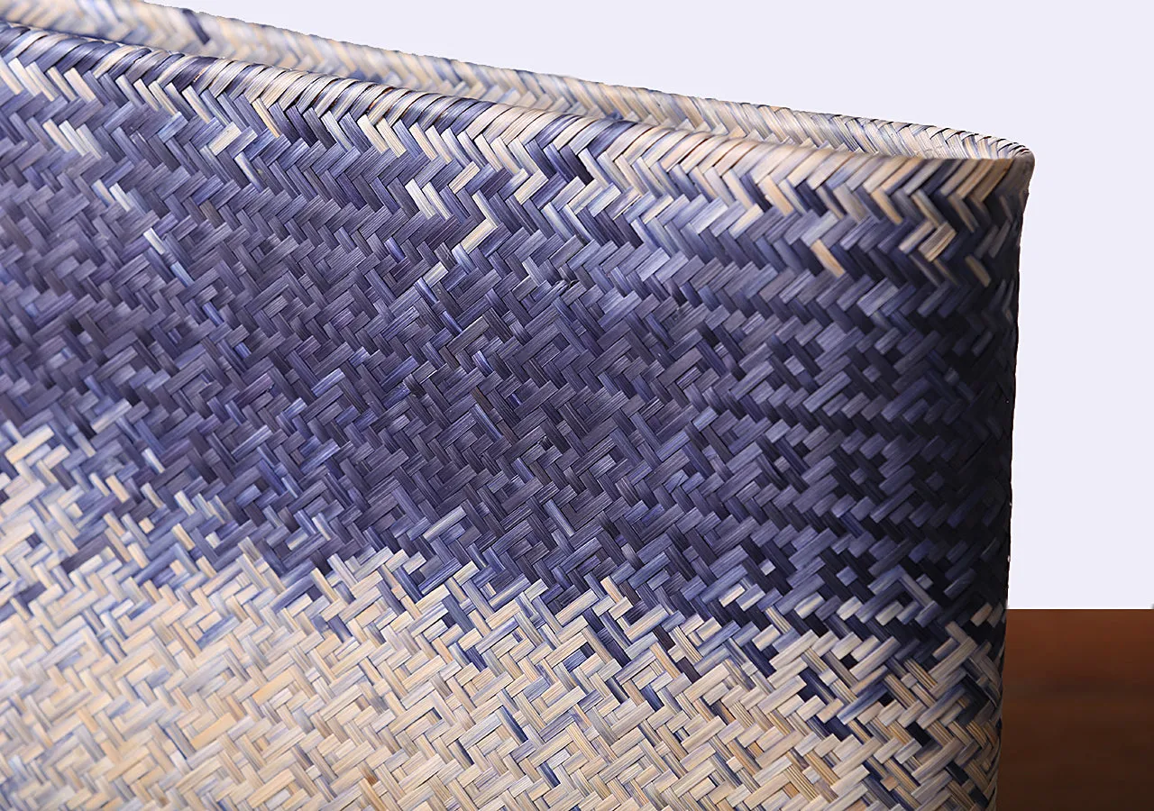 Komkrit - Blue Bamboo Clutch Bag