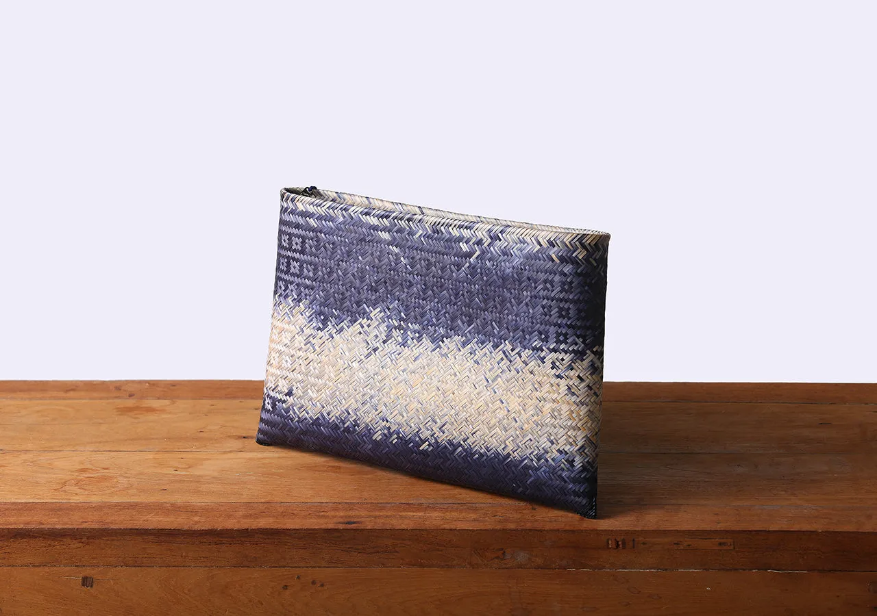 Komkrit - Blue Bamboo Clutch Bag