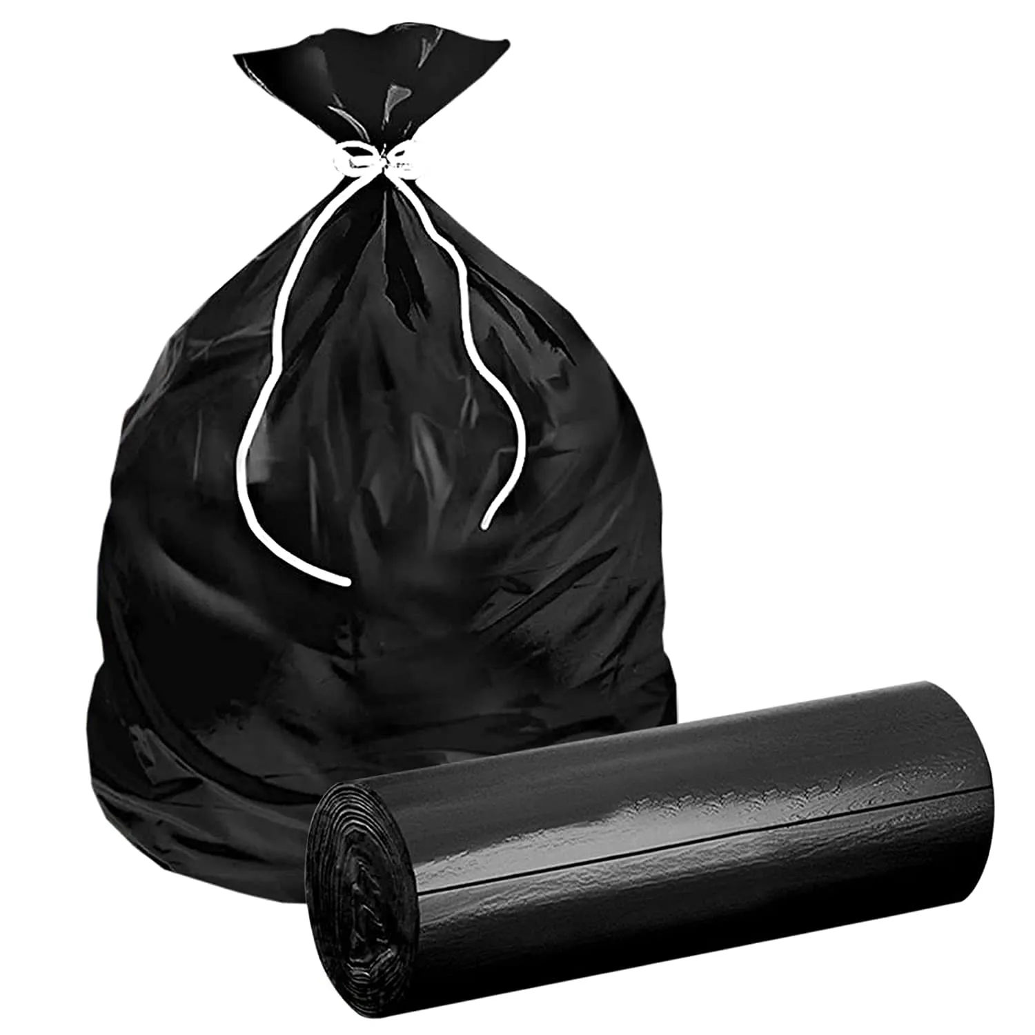 Kuber Industries (Medium) Eco - Friendly Dustbin Bags - (30 Pcs) Leakproof | Odour Free | Strong Garbage Bags - For Trash And Waste - Dustbin Covers For Kitchen And Home | 21 x 19 Inches (Black)