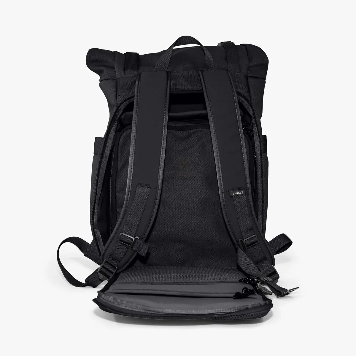 Langly : Weekender Backpack With Camera Cube : Black