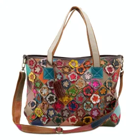 L'Artiste Leather Handbag APPLIQUE