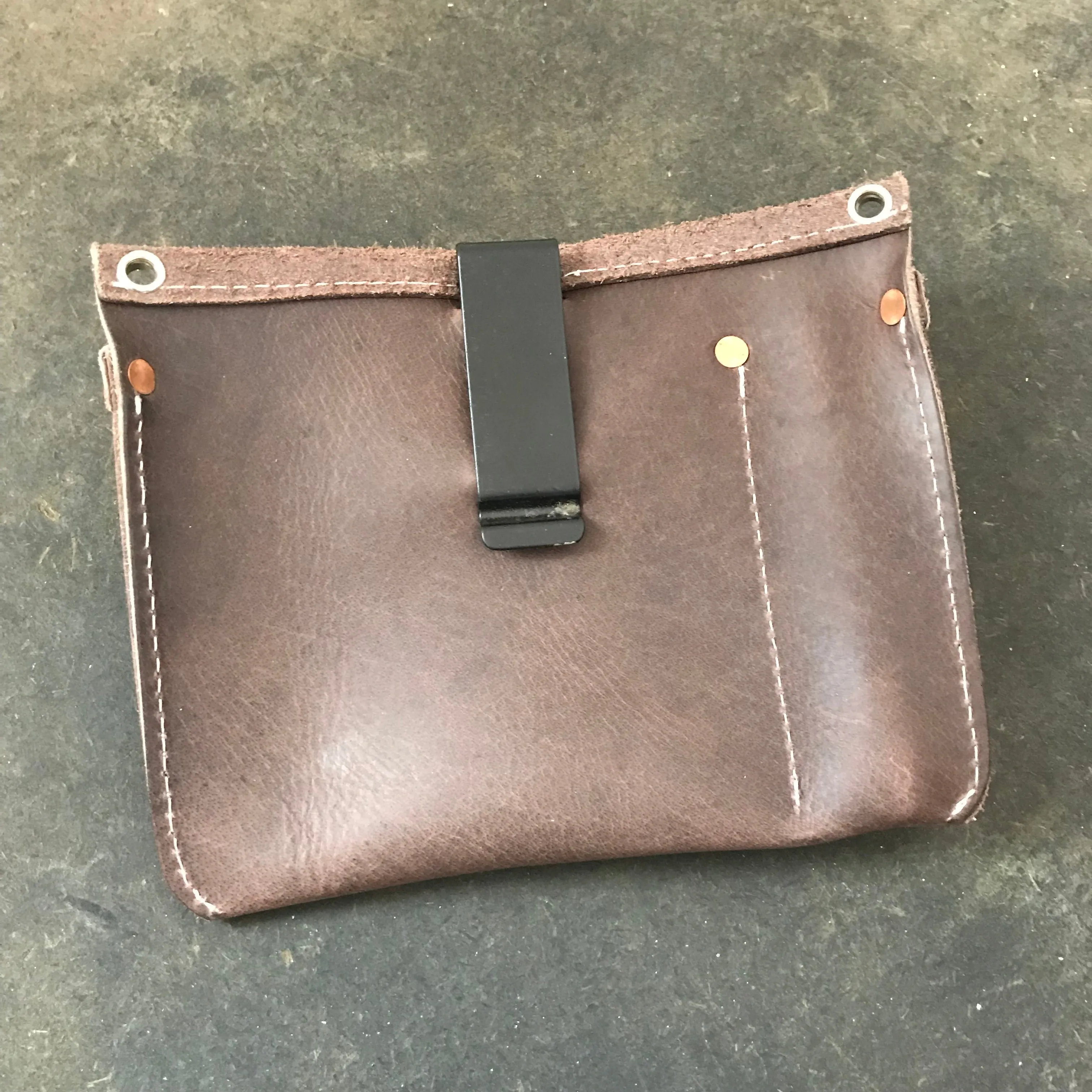 Leather Clip on Gig Pocket