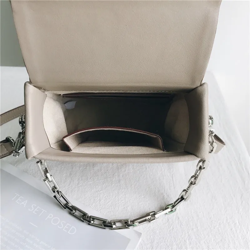 Leather Cross Body Box Phone Bag