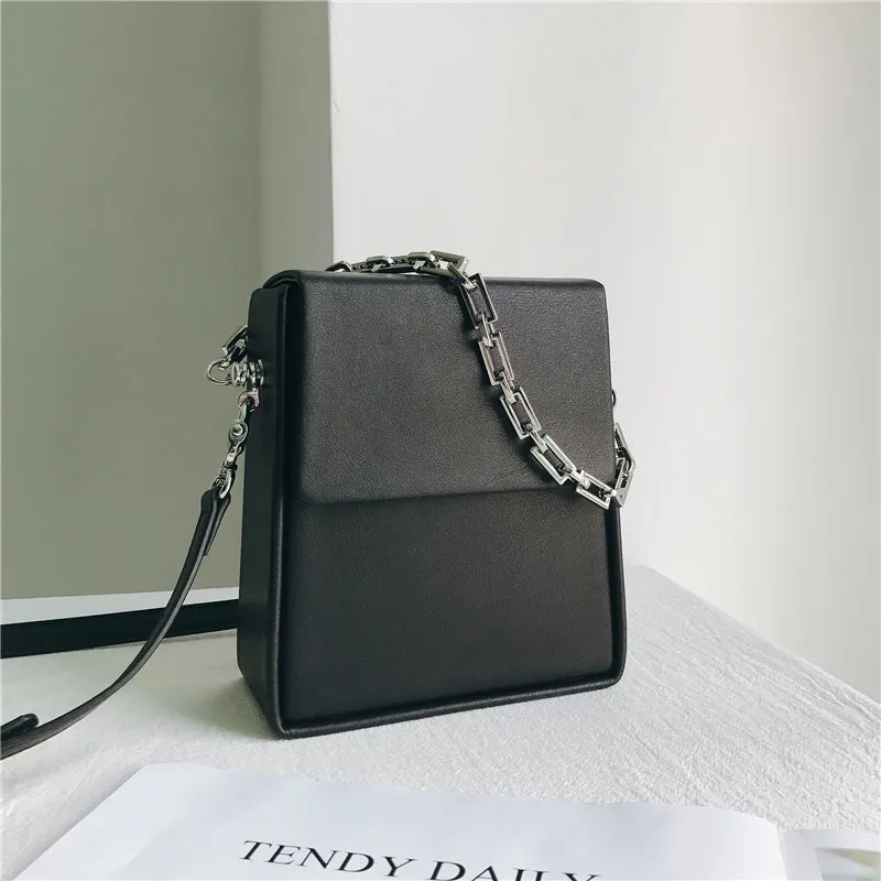 Leather Cross Body Box Phone Bag