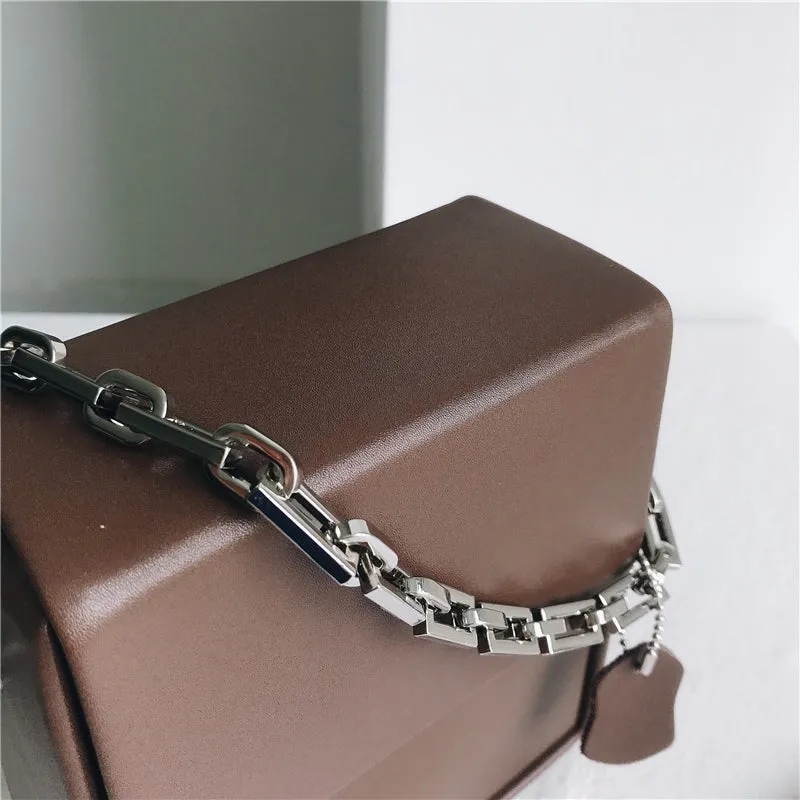 Leather Cross Body Box Phone Bag